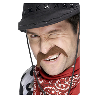 Cowboymustasch Brun