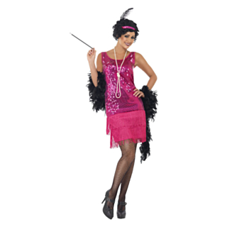 Rosa Charlestonklänning Maskeraddräkt