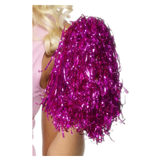 Pom-Pom Metallisk Rosa