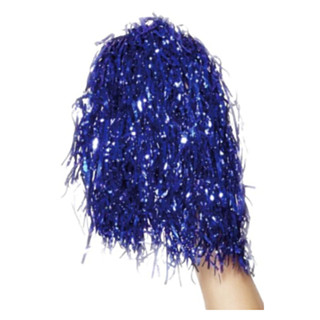 Pom Pom Metallic Blå