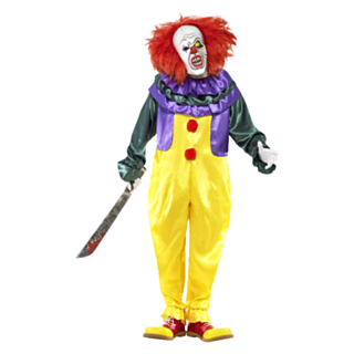 Klassisk Skräckclown Maskeraddräkt