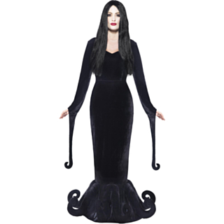 Gotisk Morticia Maskeraddräkt
