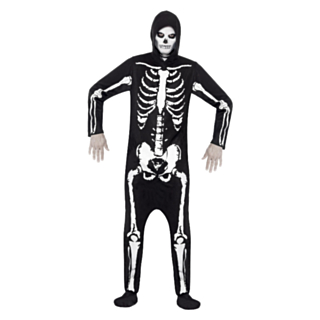 Skelett Jumpsuit Maskeraddräkt