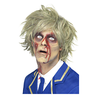 Zombie Peruk Grå Grön