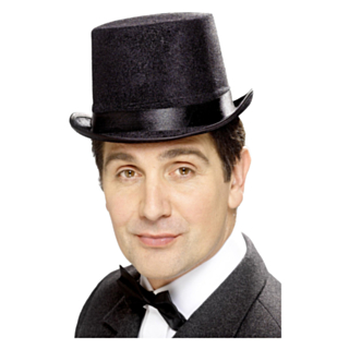 Silkesband Tophat Svart
