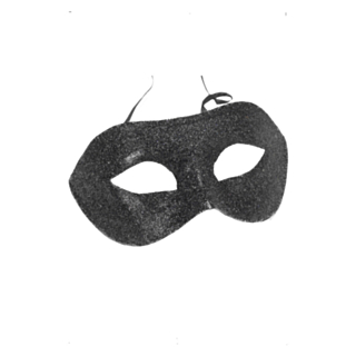 Glitter Ögonmask Svart