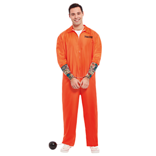 Orange Fångdräkt Maskeraddräkt