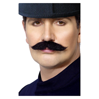 Självsittande Mustasch Svart