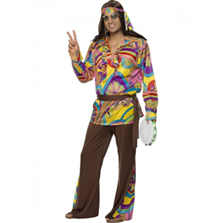 Flower Power Hippie Maskeraddräkt