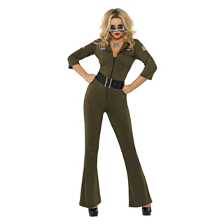 Top Gun® Kvinnlig Stridspilot Maskeraddräkt