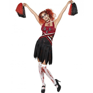 Zombie Cheerleader Maskeraddräkt