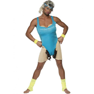 80-tal Retro Fitness Maskeraddräkt