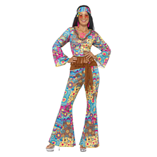 Snygg Hippietjej Maskeraddräkt