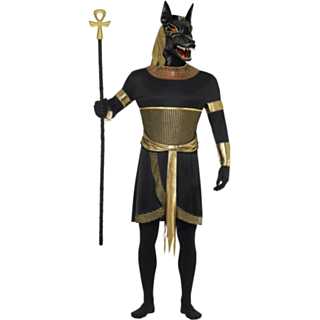 Egyptisk Gud Anubis Maskeraddräkt Egyptisk Gud Anubis Maskeraddräkt