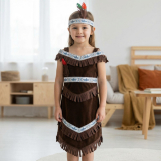 Indianflicka Barndräkt