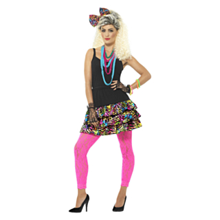 80-tal Party Girl Maskeraddräkt