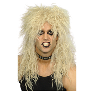 80-tal Hårdrockare Peruk Blond