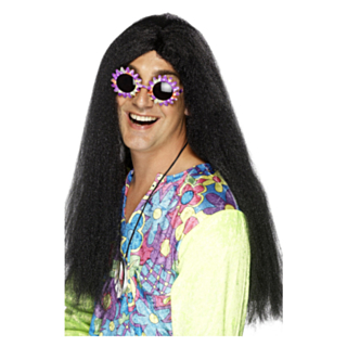 Hippieperuk Svart
