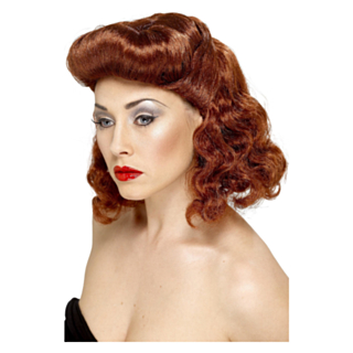 Pin-Up Peruk Brun