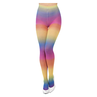 Regnbågsfärgade tights