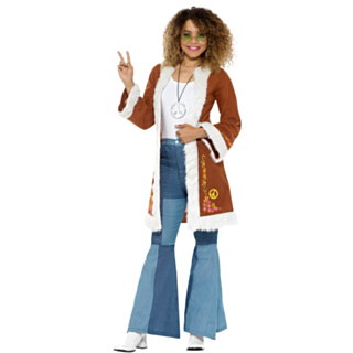 Retro Brun Hippiejacka