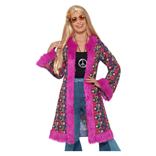 60-tal Hippie Jacka Rosa