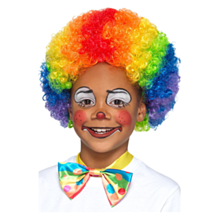 Clown Regnbåge Barnperuk