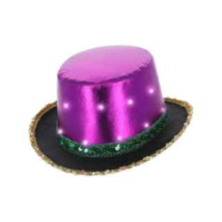 LED Mardi Gras Tophat