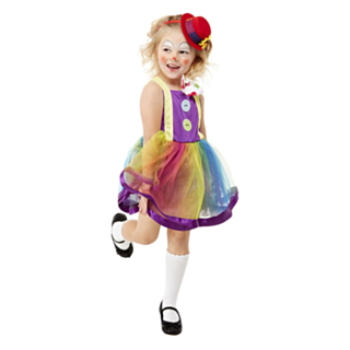 Färgglad Clown Barndräkt