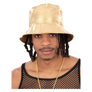 90-tal Bucket Hat Guld