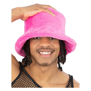 90-tal Bucket Hat Ljusrosa