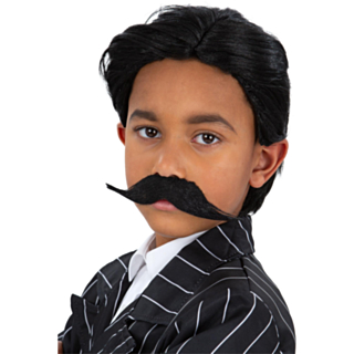 Addams Barn Mustasch & Peruk