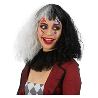 Harlekin Clown Ansiktssmycken