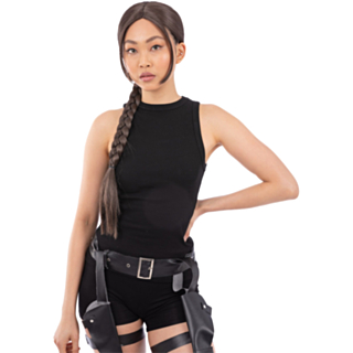Lara Croft Fläta Peruk