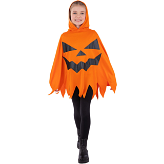 Pumpa Poncho Barndräkt