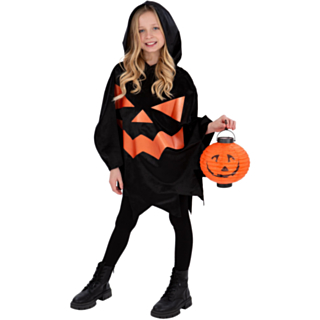 Pumpa Poncho Barndräkt Svart