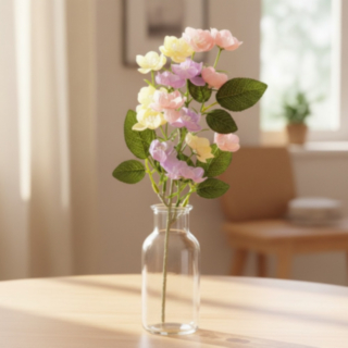 Blombukett Gul/Lila/Ljusrosa