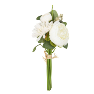 Konstgjord Blombukett Kräm
