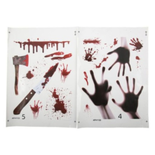 Blodiga Halloween-klistermärken