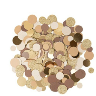 Runt Konfetti Kamel/Guld