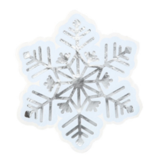 Snöflinga Servetter Ljusblå/Silver