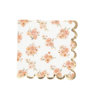 Blommor Servetter Persika