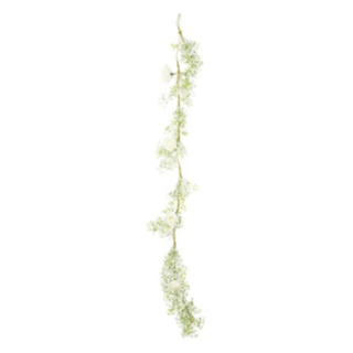 Konstgjord Blomgirlang Vit/Grön