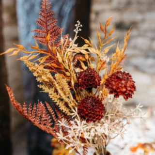 Ormbunke & Blommor Höstbukett