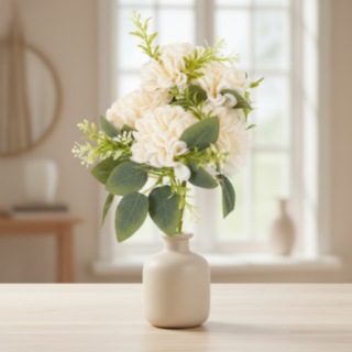 Nejlika Blombukett Gräddvit