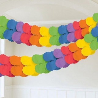 Pappersgirlang Flerfärgad