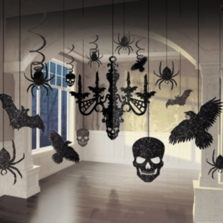 Glitter Halloween Loftsdekorationer