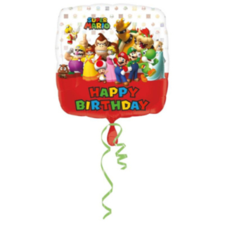 Super Mario® Happy Birthday Folieballong
