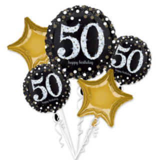 50 År Födelsedag Ballongbukett