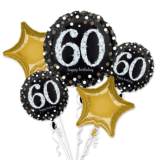 60 År Födelsedag Ballongbukett